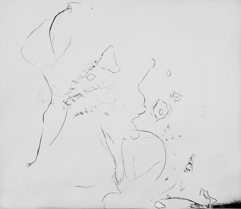 WS- Trisha Brown, "It's a Draw/ LIVE FEED" drawing