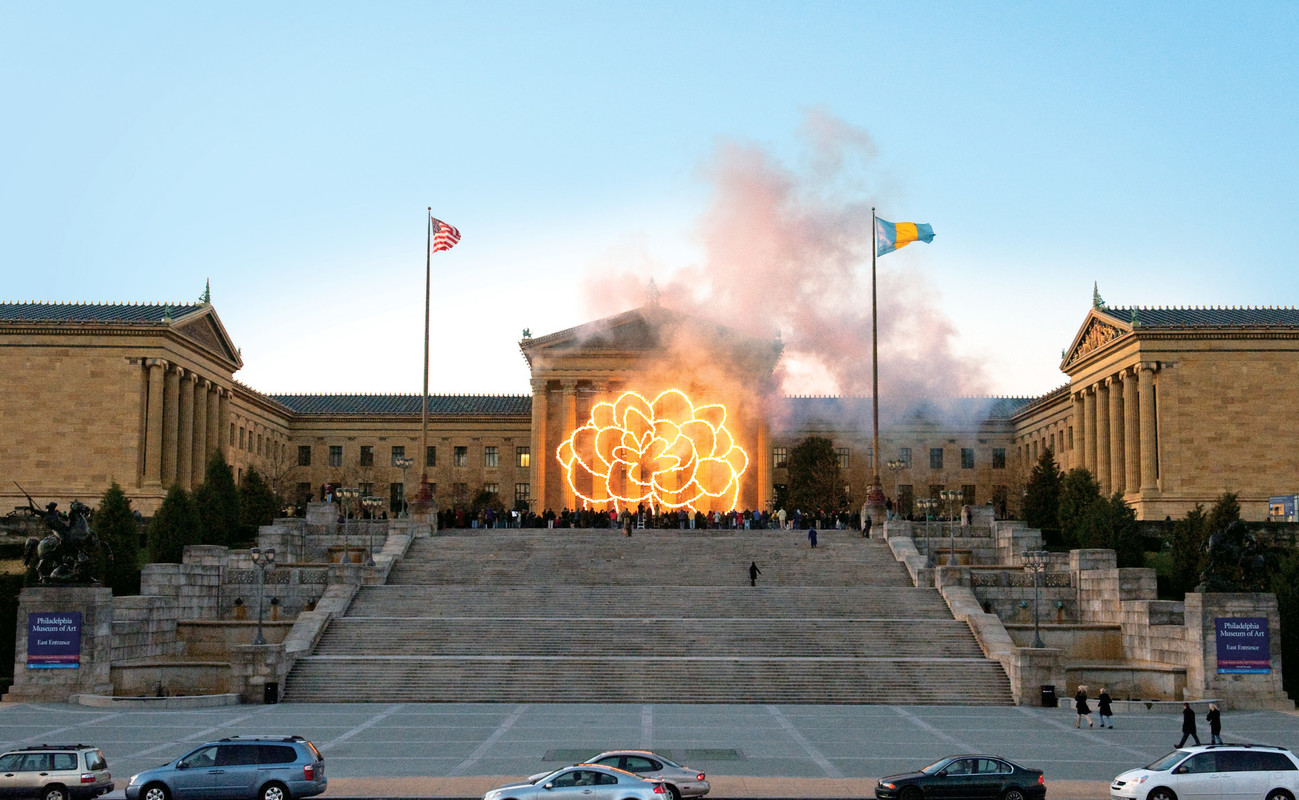 Cai Guo-Qiang, "Fallen Blossoms: Explosion Project", 2009