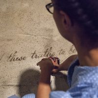 Sonya Clark, Reversals (performance still), 2019