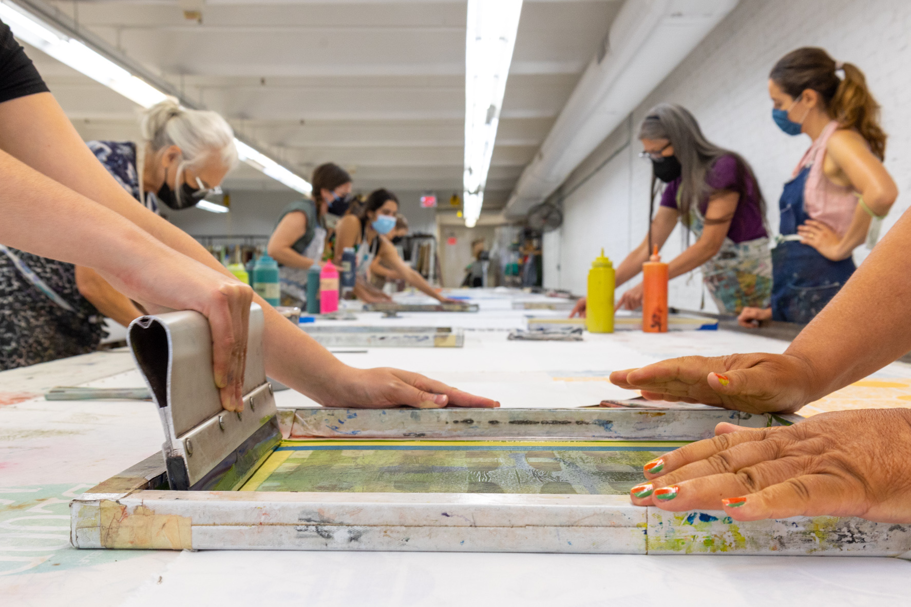 Participate in a hands-on screenprinting workshop
